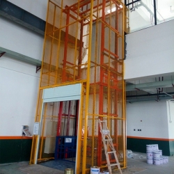 guide rail elevator for warehouse