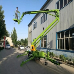 Trailer mounted boom lift 10m